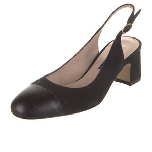 Stuart Weitzman Black Slingback Heels